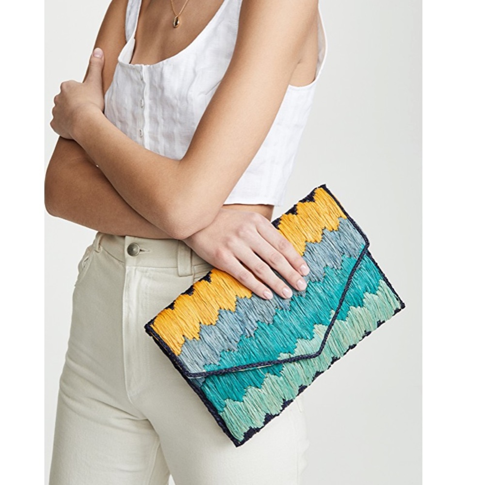 NWOT mar y sol Straw Bag/Clutch